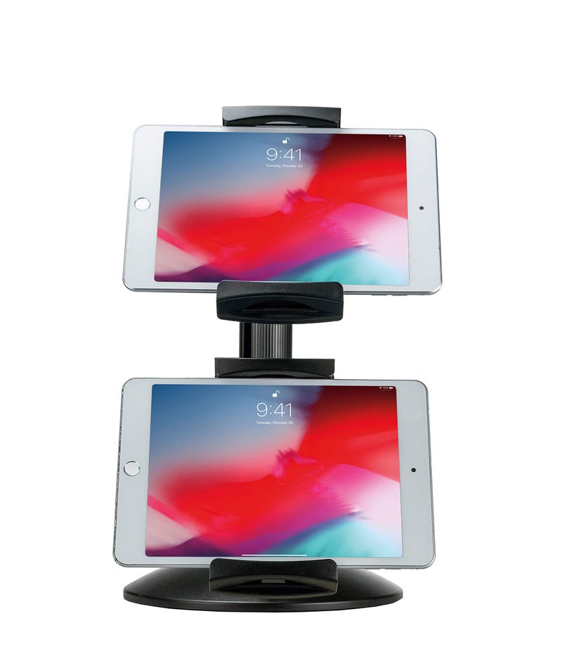 CTA Digital Dual Tablet Mount - CTA Quick-Connect Dual Tablet Mount with Height-Adjustable Arms for iPad Air 1-4, and Tablets up to 10â€ in Length (PAD-QC2M) - Image 2